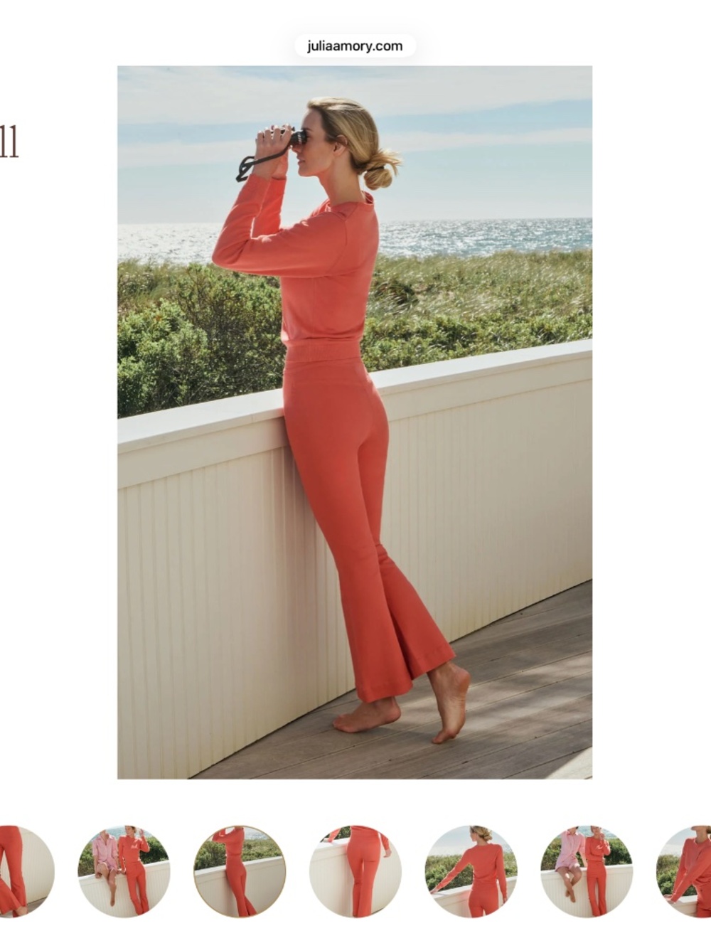 Julia Amory Bell Twill Pants